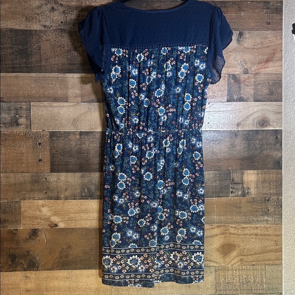 Daniel Rainn Blue Floral Midi Dress - Picture 4 of 4